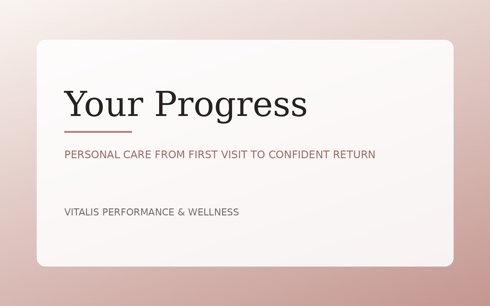 Vitalis rehabilitation journey